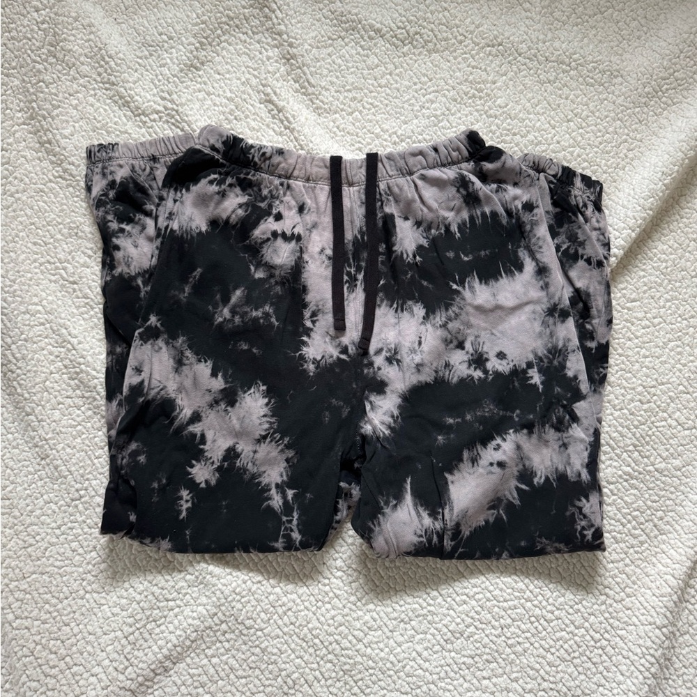 garage Tie-Dye Black and Gray sweatpants